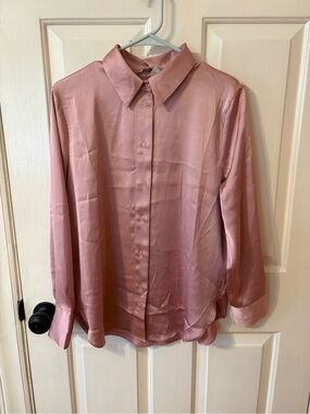 H&M Pink Button-Down Shirt